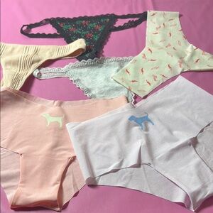 Women's Intimates Set - Pink, White, Black, Cream